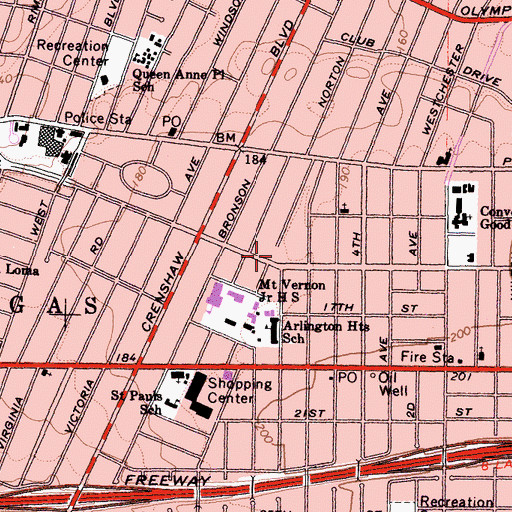 Topographic Map of California Childrens College, CA