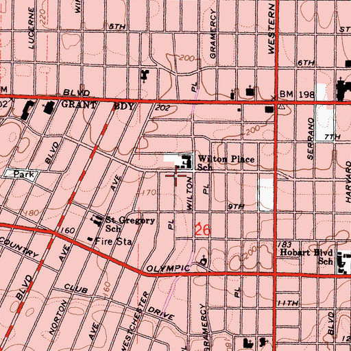 Topographic Map of Temple of Soul Truth, CA