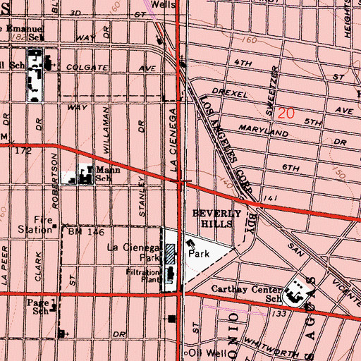 Topographic Map of Hamilton Tower, CA