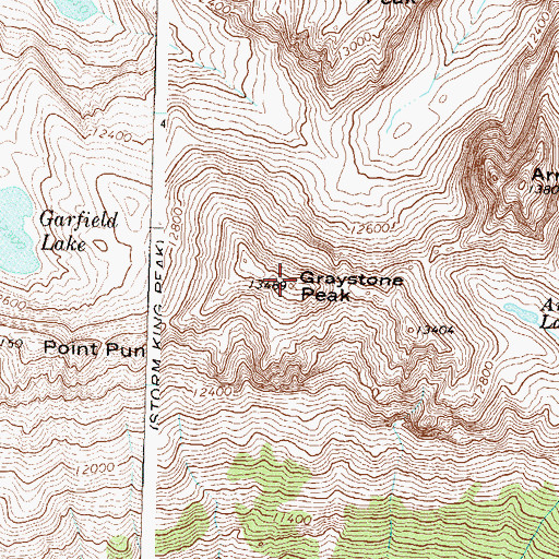 Topographic Map of Graystone Peak, CO