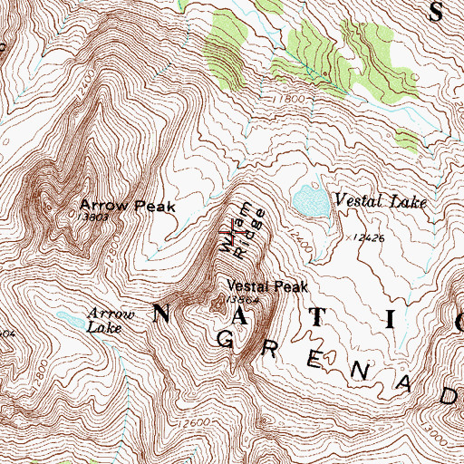 Topographic Map of Wham Ridge, CO