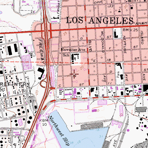 Topographic Map of Dana Strand Village, CA