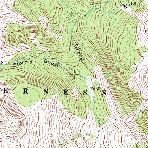 Topographic Map of Stormy Gulch, CO