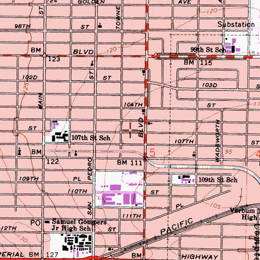 Topographic Map of Mount Gilead Church, CA