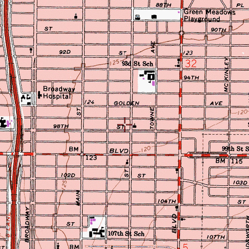 Topographic Map of Mount Zion Lighthouse Full Gospel Mission, CA