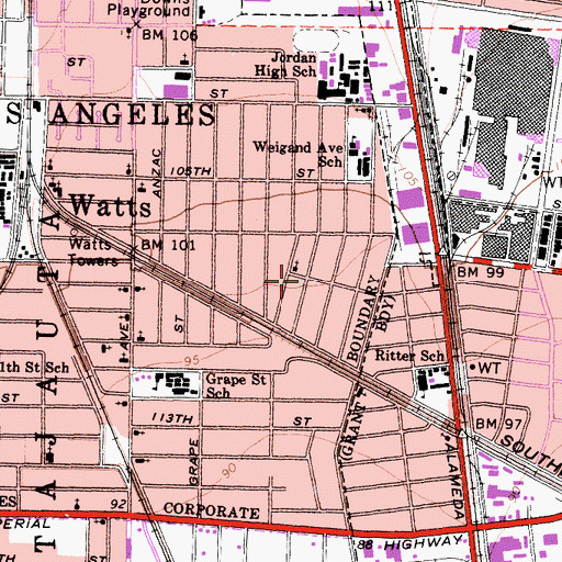 Topographic Map of San Miguel Convent, CA