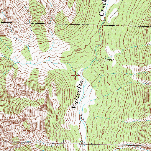 Topographic Map of Sunlight Creek, CO
