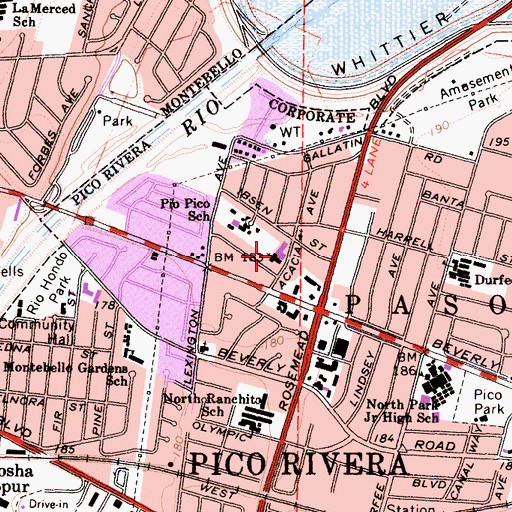 Topographic Map of Saint Francis Xavier Catholic Church, CA