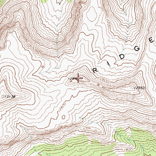 Topographic Map of Ute Ridge, CO