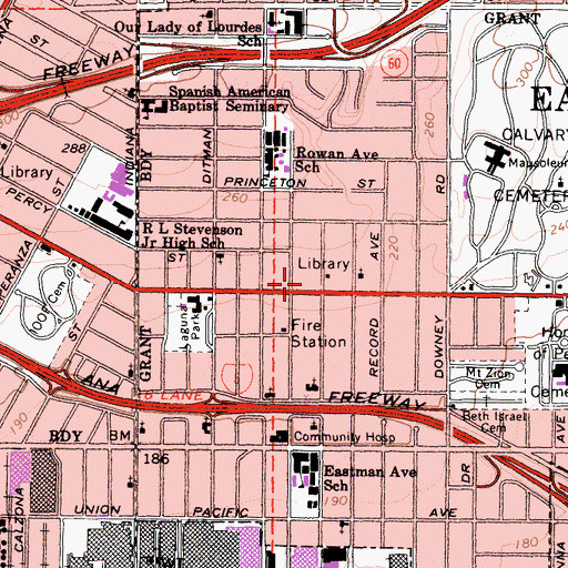 Topographic Map of Gospel Tabernacle, CA