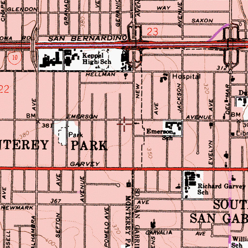 Topographic Map of Chinese Christian Reformed Church, CA