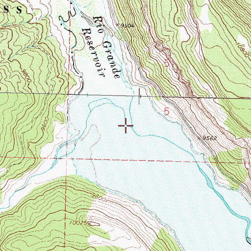 Topographic Map of Ute Creek, CO