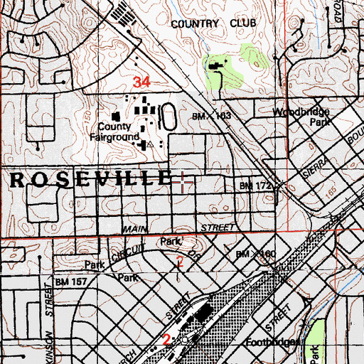 Topographic Map of Church of God, CA
