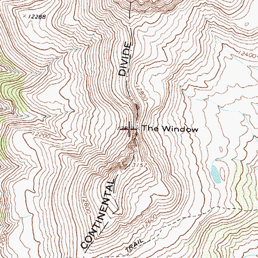 Topographic Map of The Window, CO