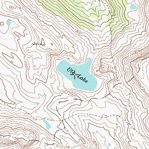 Topographic Map of Ute Lake, CO