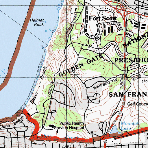 Topographic Map of Rob Hill, CA
