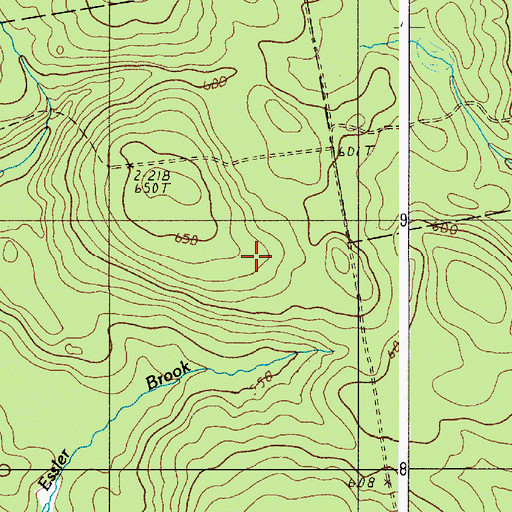 Topographic Map of Plantation of Barnard, ME