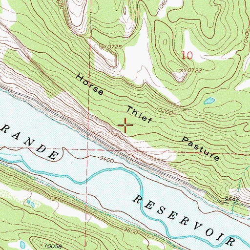 Topographic Map of Horse Thief Pasture, CO