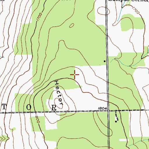 Topographic Map of Finger Lakes National Forest, NY