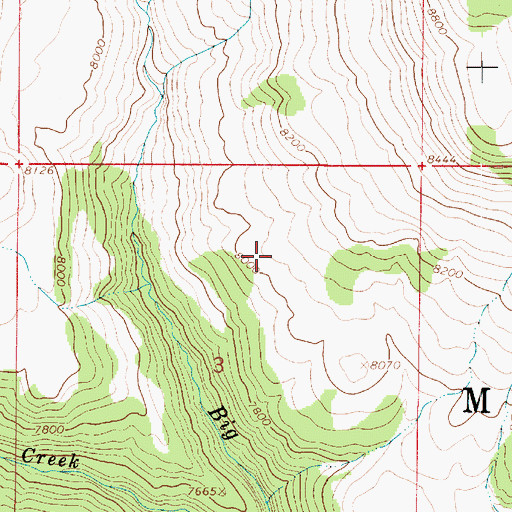 Topographic Map of Manti-La Sal National Forest, UT