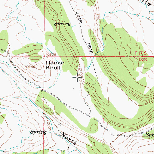 Topographic Map of Manti-La Sal National Forest, UT