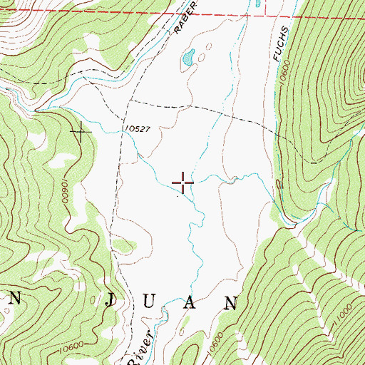 Topographic Map of North Fork Los Pinos River, CO