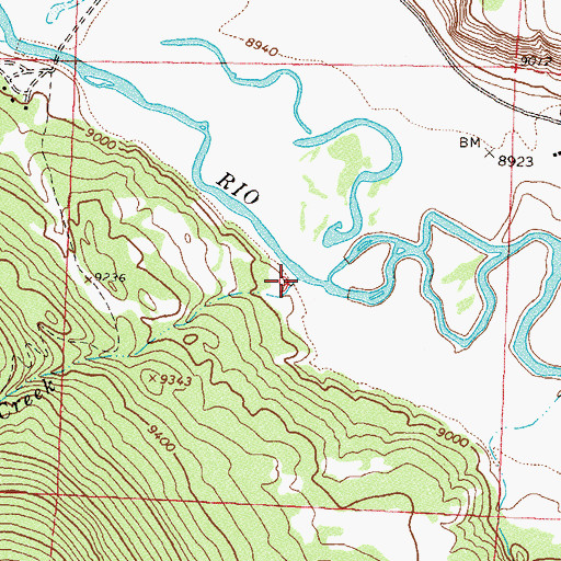 Topographic Map of Fern Creek, CO