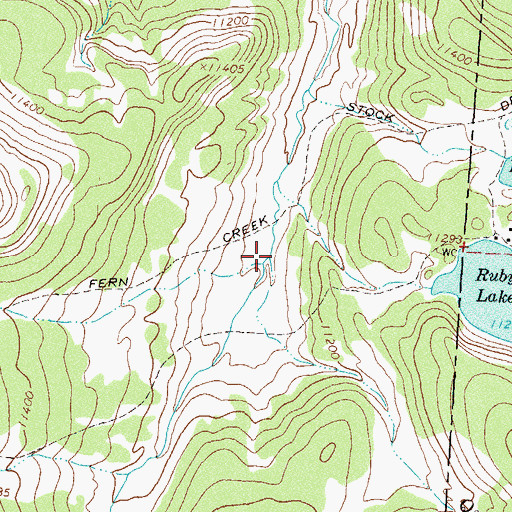 Topographic Map of Quartz Creek, CO