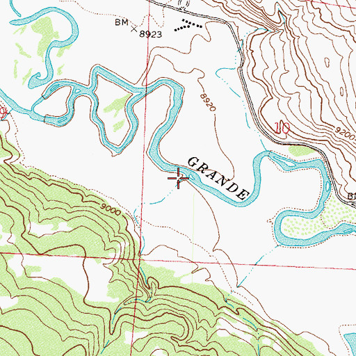 Topographic Map of Woodfern Creek, CO