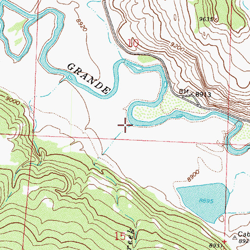 Topographic Map of Workman Creek, CO