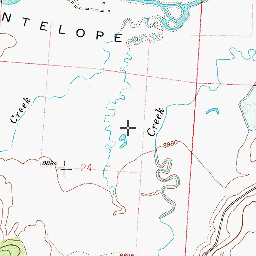 Topographic Map of Antelope Park, CO