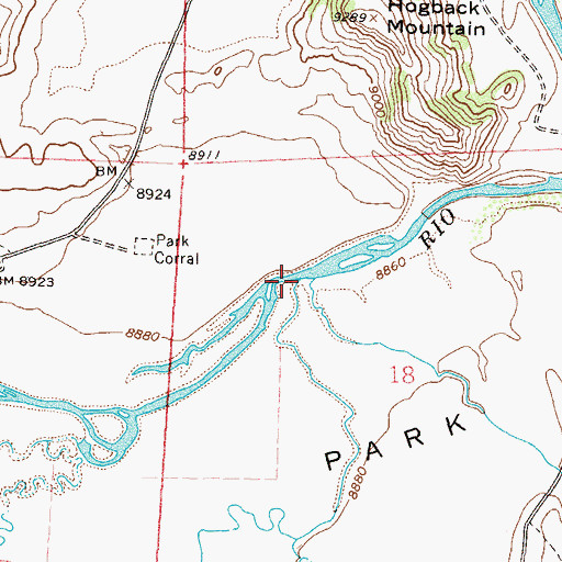 Topographic Map of Trout Creek, CO