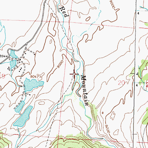 Topographic Map of Middle Creek, CO