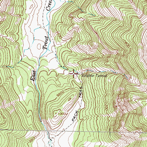 Topographic Map of Sulphur Tunnel, CO