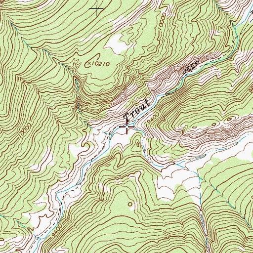 Topographic Map of Copper Creek, CO
