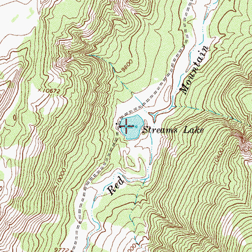 Topographic Map of Streams Lake, CO
