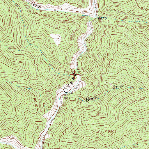 Topographic Map of Sheep Creek, CO