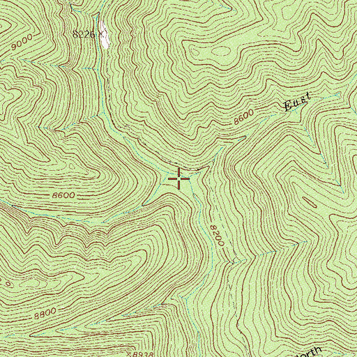 Topographic Map of East Deer Creek, CO