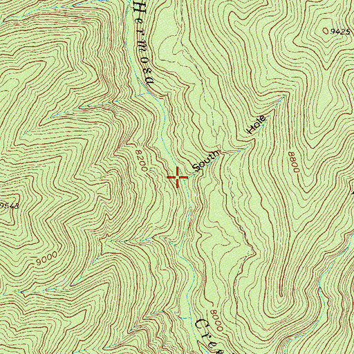 Topographic Map of South Hole, CO