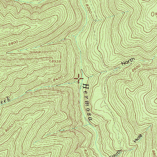 Topographic Map of North Hole, CO