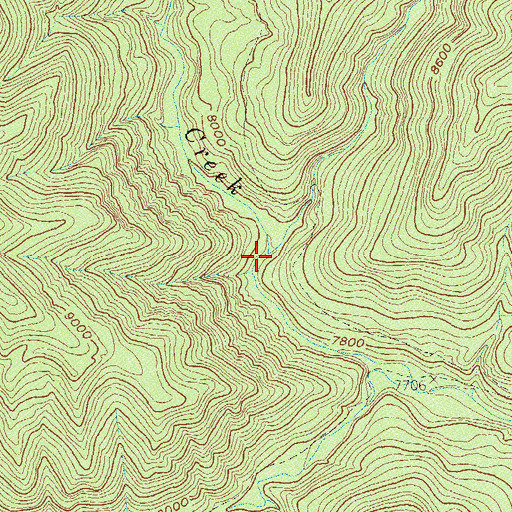 Topographic Map of Elk Creek, CO