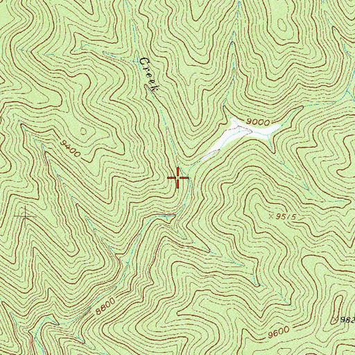 Topographic Map of Chicken Creek, CO