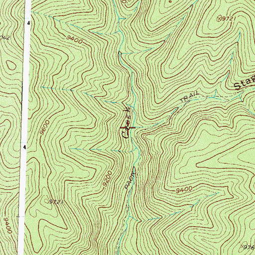 Topographic Map of Stag Draw, CO
