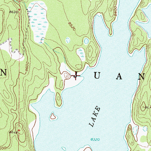Topographic Map of Elbert Creek, CO