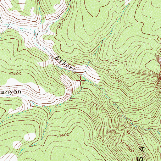 Topographic Map of Line Canyon, CO