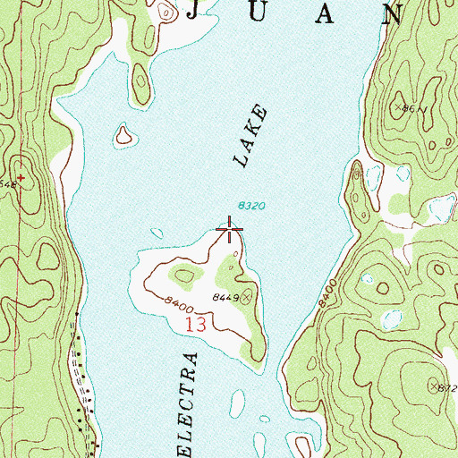 Topographic Map of Electra Lake, CO