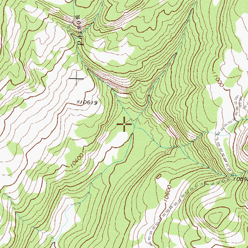 Topographic Map of Poison Creek, CO