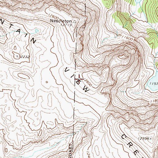 Topographic Map of Mountain View Crest, CO