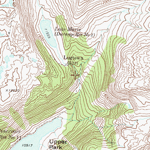 Topographic Map of Crystal Valley, CO