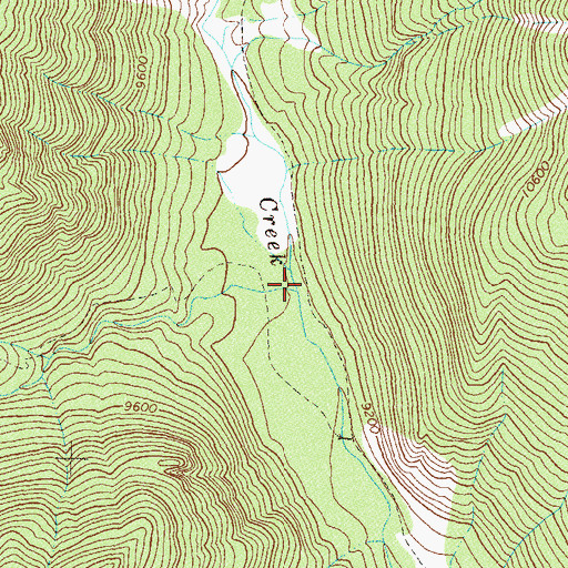 Topographic Map of Johnson Creek, CO